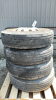 (4) HERCULES 11R 22.5 TIRES ON ALCOA ALUM RIMS - 2