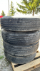 (4) HERCULES 11R 22.5 TIRES ON ALCOA ALUM RIMS - 4