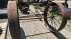 PAIR OF 50IN STEEL WHEELS ON 5FT 7IN LONG AXLE - 3