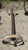 PAIR OF 19IN STEEL WHEELS ON 5FT 2IN LONG AXLE - 3