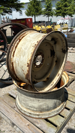 (2) STEEL TRACTOR RIMS