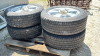(4) MICHELIN 275/55R20 TIRES ON 6 BOLT RIMS - 4