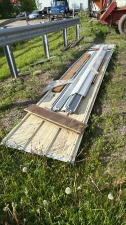 UNUSED ROOFING STEEL, RIDGE CAP, & STARTER STRIPS