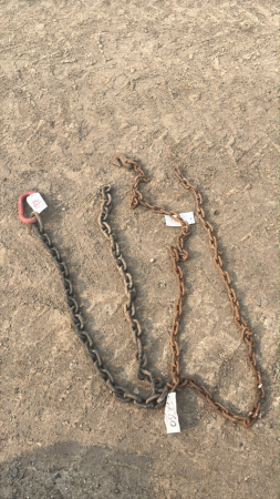 2 LENGTHS OF CHAIN WITH NO HOOKS