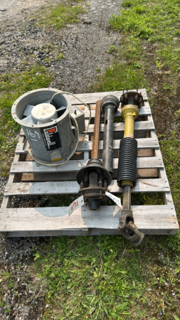 CALDWELL 12IN BIN COOLING FAN AND 540RPM PTO SHAFTS