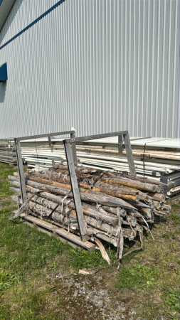 APPROX 35 UNPEELED CEDAR POSTS