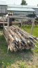 APPROX 35 UNPEELED CEDAR POSTS - 4