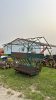 ROUND BALE FEEDER FOR SHEEP OR GOATS WITH ROOF