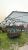 ROUND BALE FEEDER FOR SHEEP OR GOATS WITH ROOF - 3