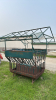 ROUND BALE FEEDER FOR SHEEP OR GOATS WITH ROOF - 5