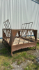 STEEL 8FT X 6FT ROUND BALE FEEDER - 4