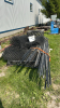 LOT OF APPROX. 400FT OF BLACK CHAIN LINK FENCE - 3