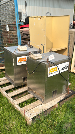 2-ATL 1200 SERIES PROPANE BARN HEATERS