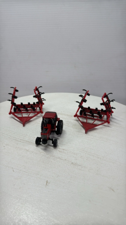 International Tractor & (2) Folding Cultivators