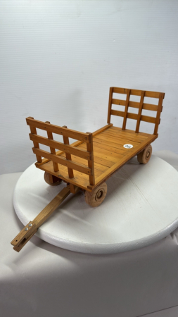 Wooden Flat Rack Wagon w/Running Gear