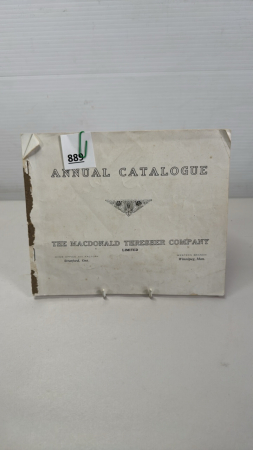 Annual Catalogue, The MacDonald Thresher Company