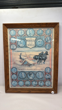 Framed Monarchs of the World Poster