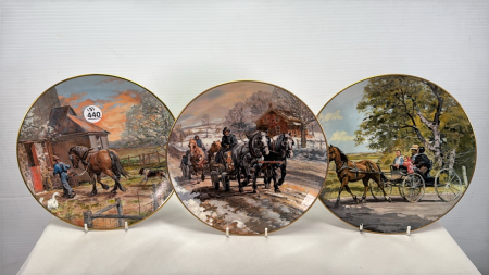 (3) Peter Snyder Preserving a Way of Life Plates