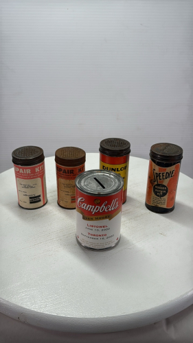 (4) Tire Repair Kit Tins