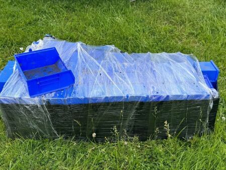 LOT OF POLY BINS
