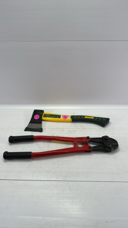 Yardworks Hatchet& 18in Bolt Cutters