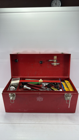 International Metal Toolbox with Contents