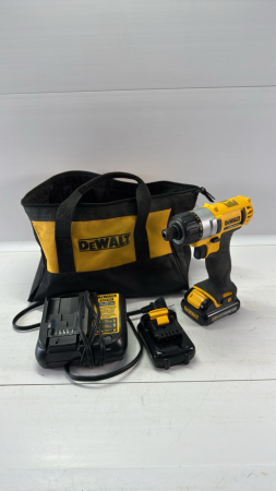 DeWalt 12V 1/4in Impact w/2 Batteries & Charger