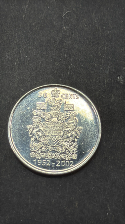 (1) 2002 Canadian 50 Cent Coin