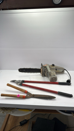 (2) Pairs of Hedge Trimmer & Mastercraft Chainsaw