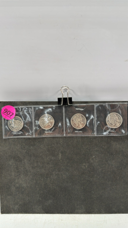 (1) 1969, (1) 1970, (2) 1973 Cdn 50 Cent Coins
