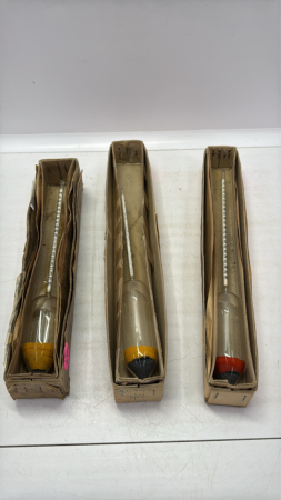 (3) Glass Hydrometers