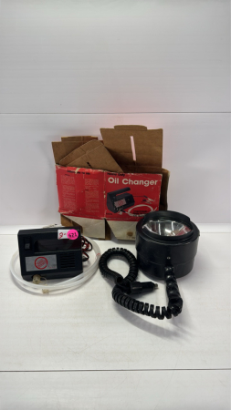 12V Spot Light & 12V Oil Changer Suction Pump