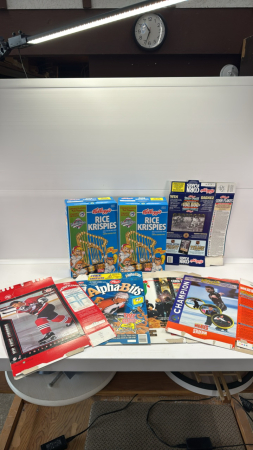 (7) Advertising Cereal Boxes