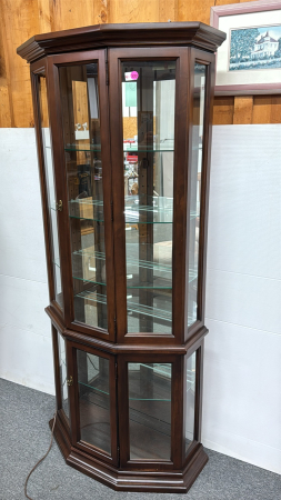 Upright Curio Cabinet with Light