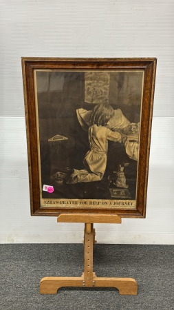 Vintage Oak Framed Prayer Print