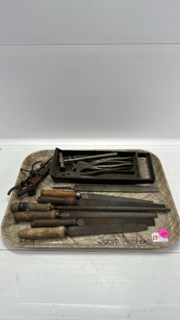 (7) Files & (4) Pairs of Pliers Etc