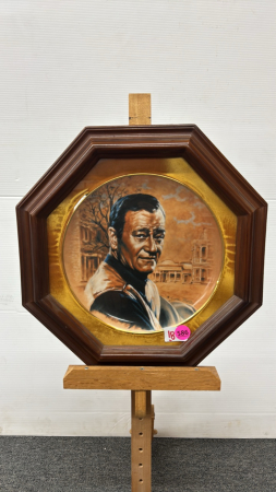 John Wayne Collector Plate by Susie Morton