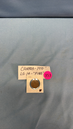 (1) Canada 1910 LG. 1 Cent