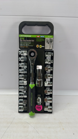 Pittsburgh 21PC 3/8in Drive Go-Thru Socket Set