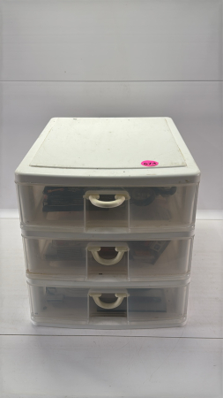 3 Drawer Plastic Shelving Unit