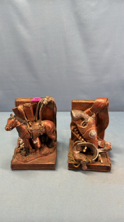 Pair of Western Book Ends