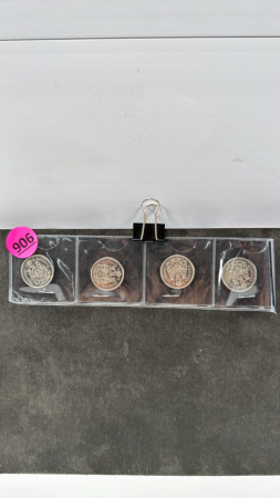 (1) 1969, (1) 1970, (2) 1973 Cdn 50 Cent Coins