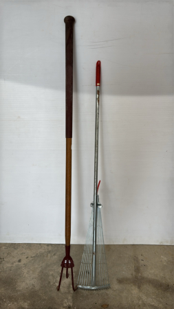 Garden Hoe & Expandable Rake