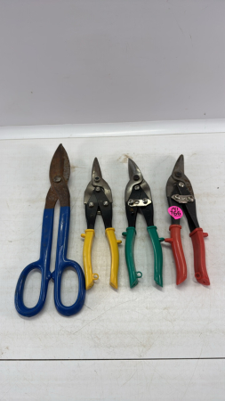 (4) Pairs of Tin Snips
