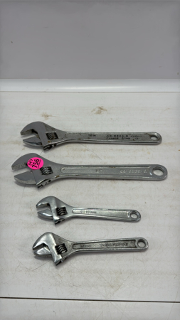 (4) Adjustable Wrenches