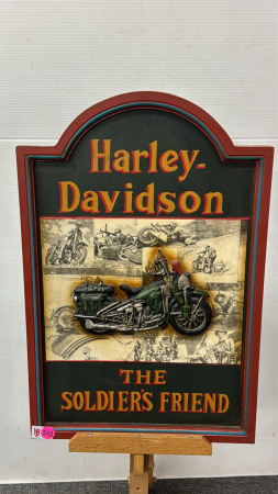 Harley Davidson Wooden Wall Plaque
