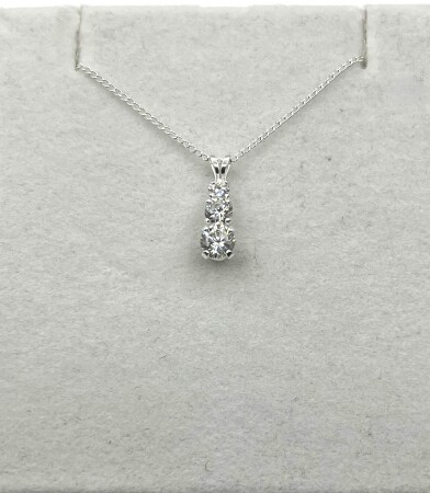 Sterling Silver CZ Pendant