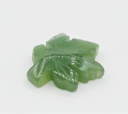 Natural Canadian Jade Maple Leaf