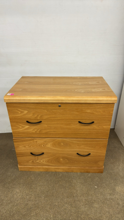 2 Drawer Lateral Filing Cabinet - No Key