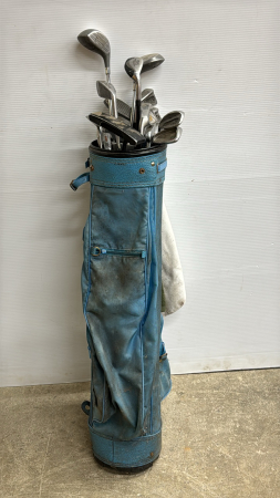 Approx. 17 Left Handed Golf Clubs with Bag